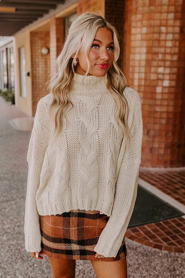 Snow Capped Mountains Cable Knit Sweater sold by Impressions product image thumbnail 3