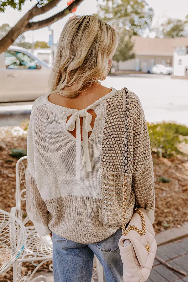 Cafe Cutie Color Block Sweater Top sold by Impressions product image thumbnail 2