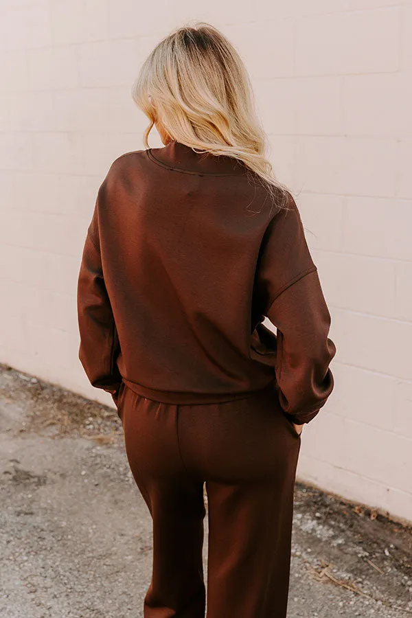 Cozy Casual Sweatshirt in Chestnut sold by Impressions product image thumbnail 4