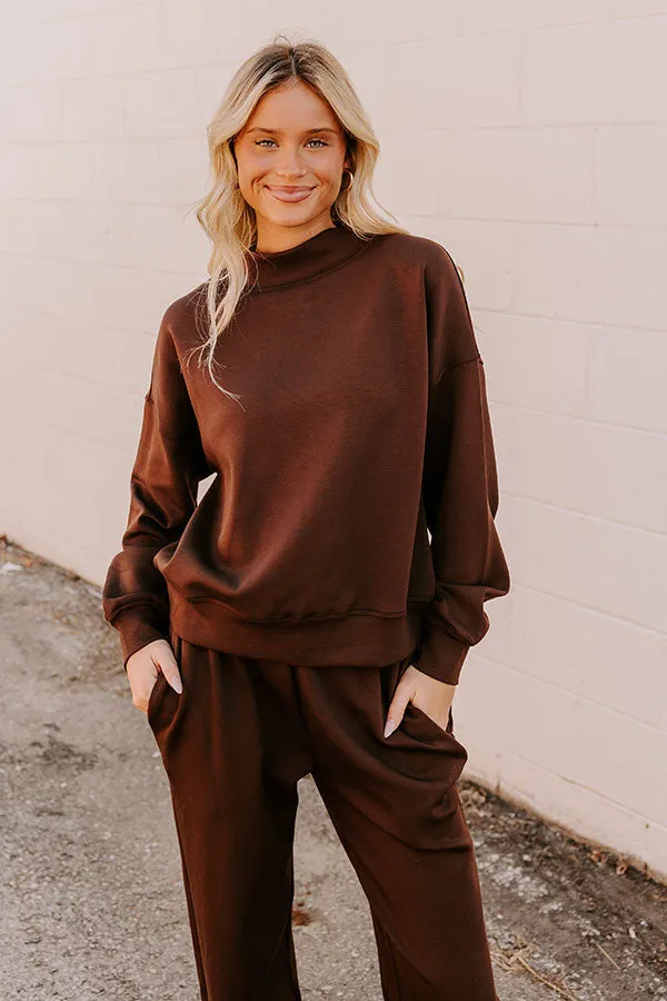 Cozy Casual Sweatshirt in Chestnut sold by Impressions