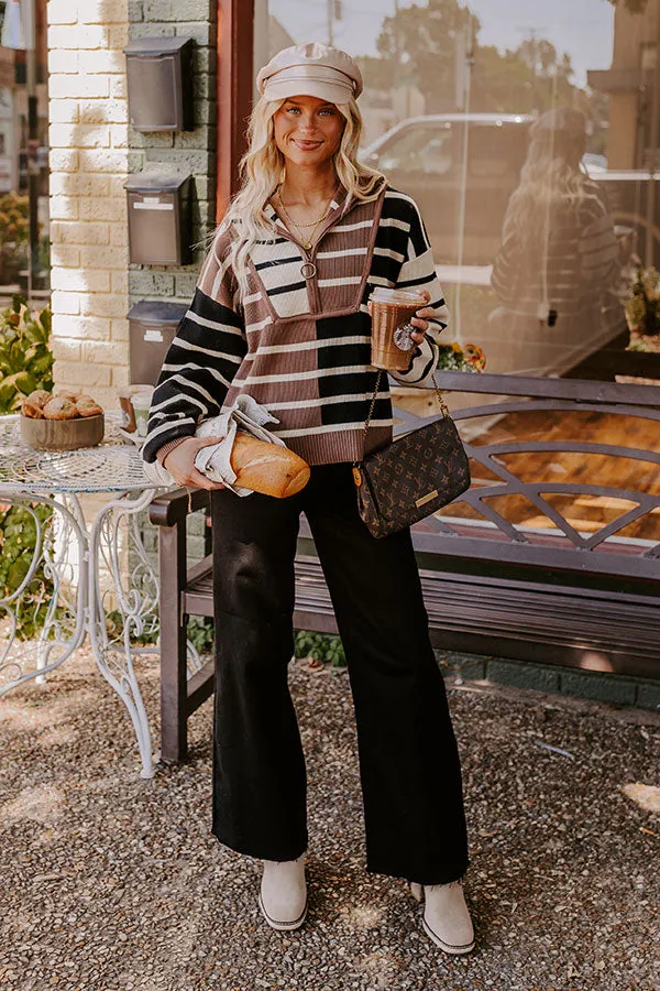 Cafe Meet Up Color Block Sweater sold by Impressions