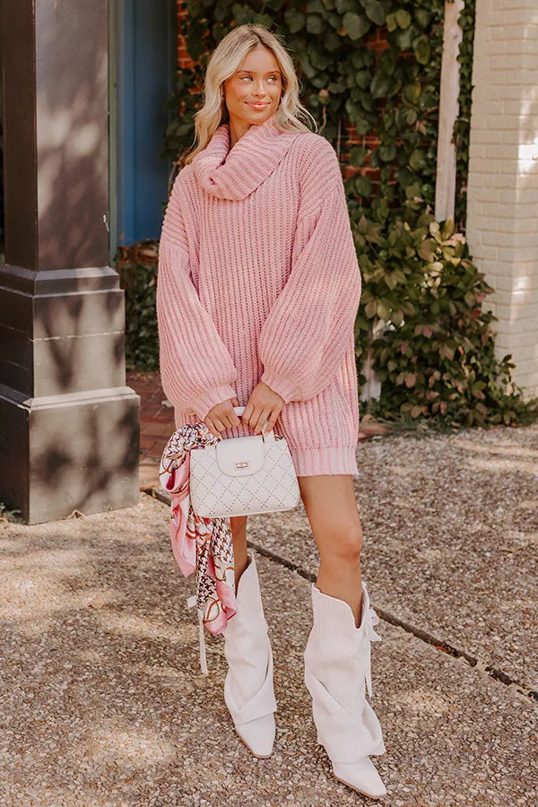 Espresso Martini Sweater Dress in Pink sold by Impressions product image thumbnail 5