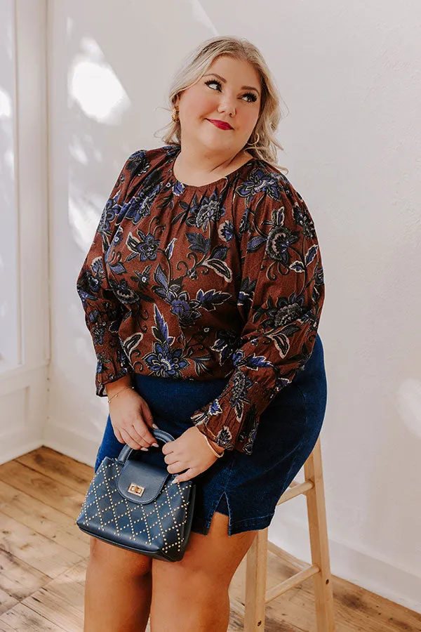 Autumn Aura Floral Shift Top Curves sold by Impressions