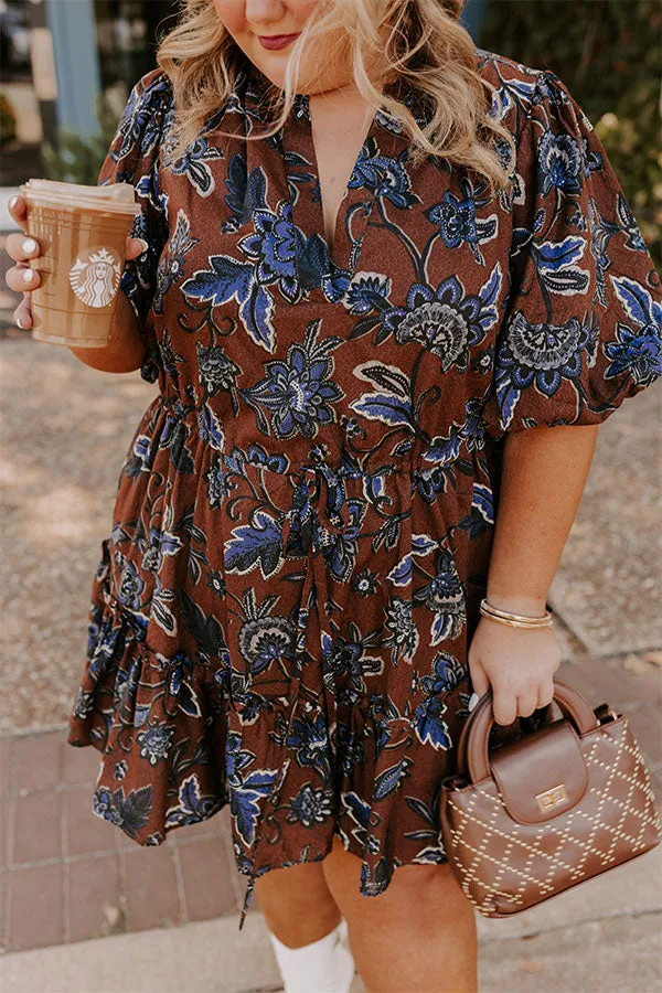 Autumn Aura Floral Mini Dress Curves sold by Impressions product image thumbnail 3