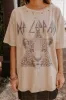 Def Leppard Distressed Oversize Graphic Tee sold by Impressions