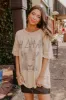 Def Leppard Distressed Oversize Graphic Tee sold by Impressions