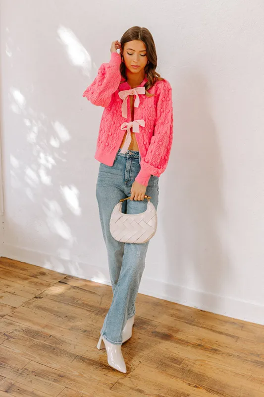 Cute Energy Front Tie Knit Cardigan sold by Impressions