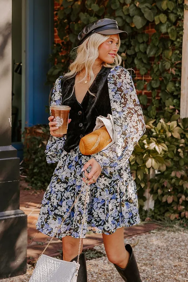 Uptown Cafe Floral Mini Dress in Black sold by Impressions product image thumbnail 5