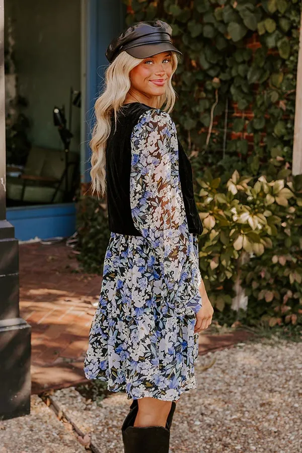 Uptown Cafe Floral Mini Dress in Black sold by Impressions product image thumbnail 3