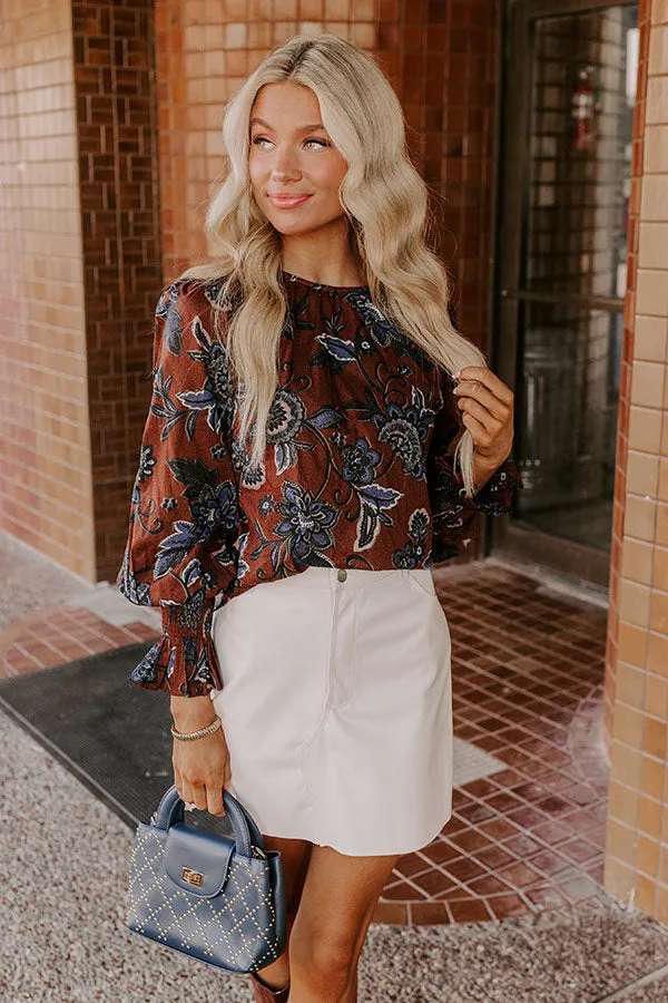 Autumn Aura Floral Shift Top sold by Impressions