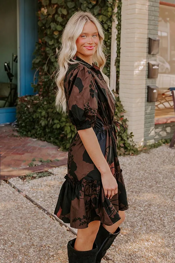 Autumn Whispers Floral Mini Dress sold by Impressions product image thumbnail 4