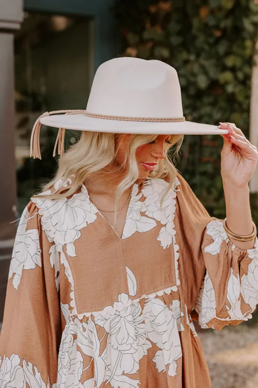 Chasing Sunsets Felt Fedora in Ivory sold by Impressions