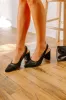 The Cora Mesh Heel in Black sold by Impressions