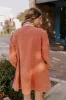 Afternoon Date Denim Mini Dress in Light Rust sold by Impressions