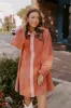 Afternoon Date Denim Mini Dress in Light Rust sold by Impressions