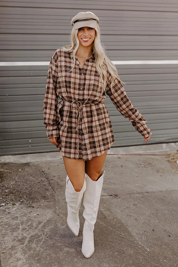 Pumpkin Patch Cutie Flannel Romper in Brown sold by Impressions product image thumbnail 5