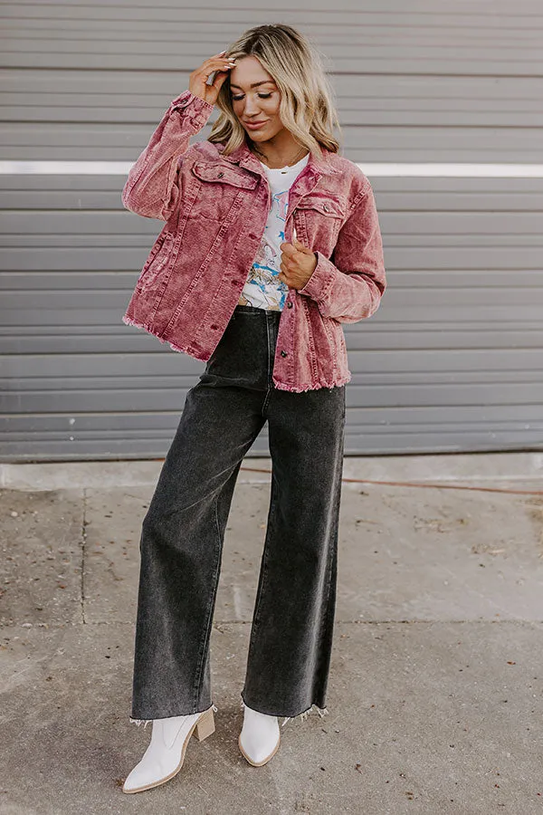 Hayride Honey Corduroy Jacket in Maroon sold by Impressions