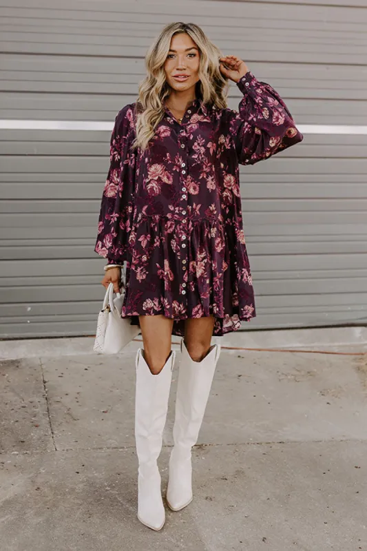 Napa Nights Floral Mini Dress sold by Impressions