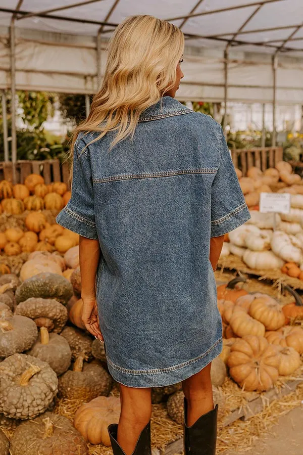 New To Town Denim Mini Dress sold by Impressions product image thumbnail 4