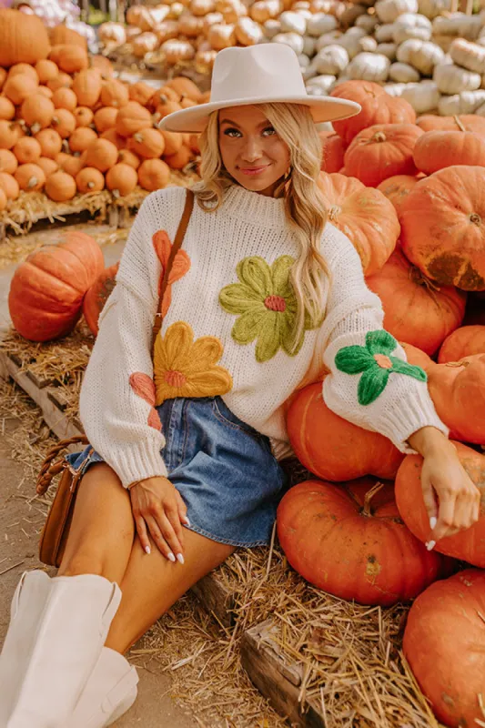 Floral Fields Knit Sweater sold by Impressions