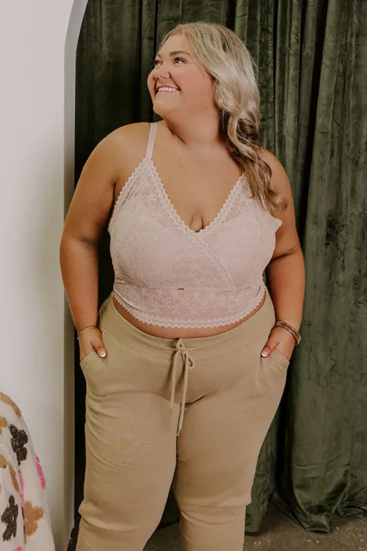 The Skye Longline Lace Bralette in Light Mocha Curves sold by Impressions
