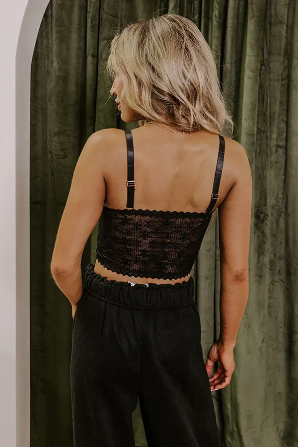 The Skye Longline Lace Bralette in Black sold by Impressions product image thumbnail 4