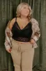 The Skye Longline Lace Bralette in Black Curves sold by Impressions