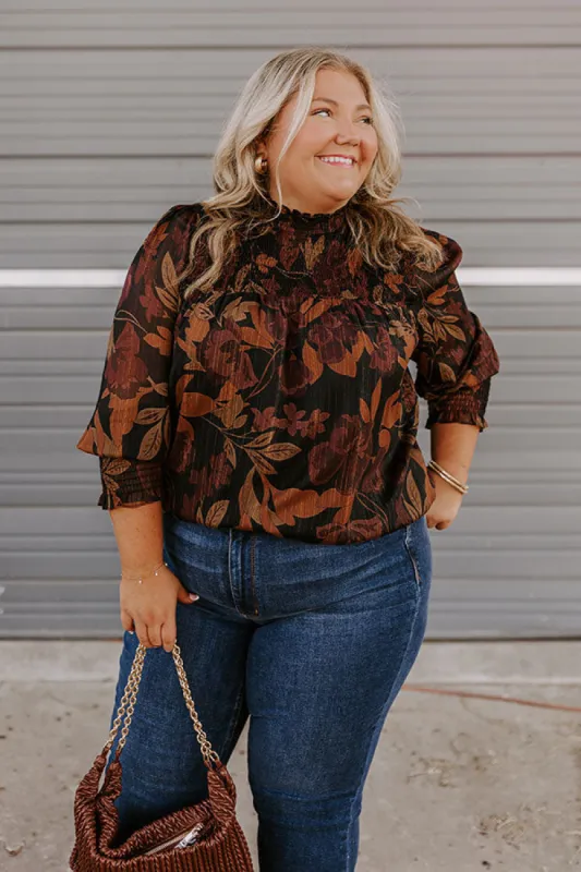 Autumn Encounters Floral Top Curves sold by Impressions