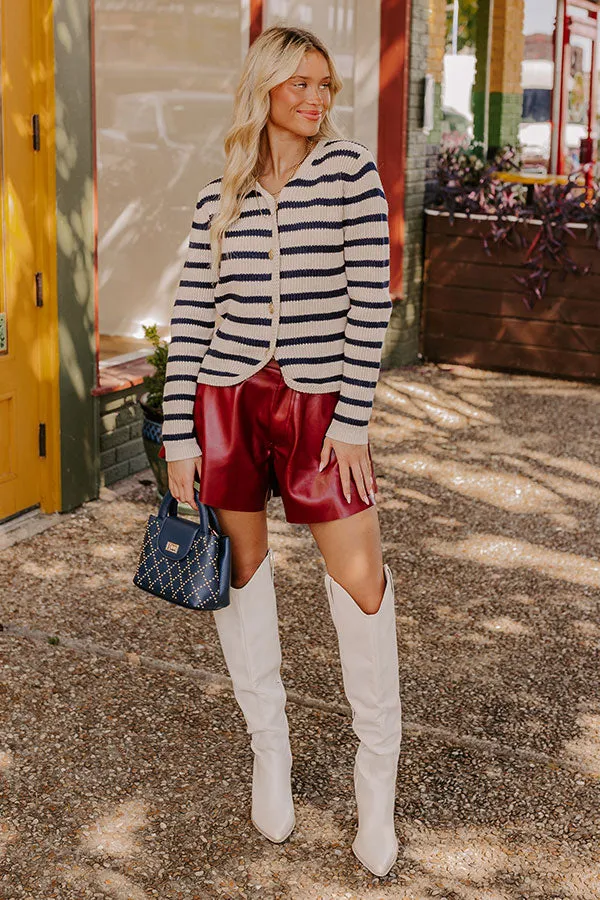 Apple Spiced Perfection Stripe Cardigan sold by Impressions product image thumbnail 2