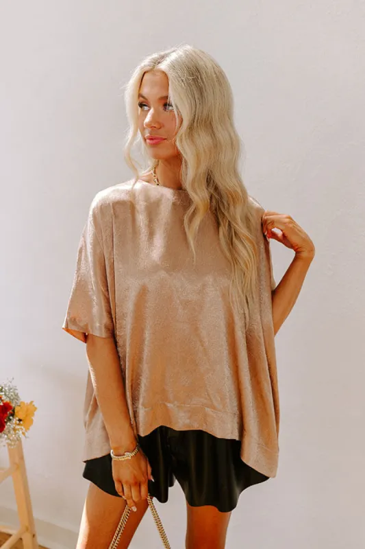 First Class Moment Satin Top sold by Impressions