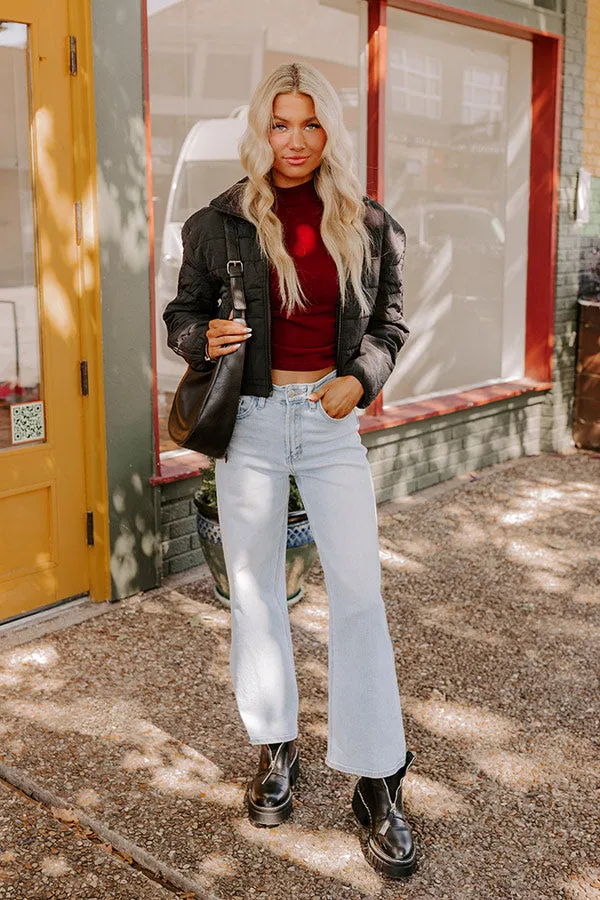 Crisp Leaves Puffer Jacket in Black sold by Impressions product image thumbnail 4