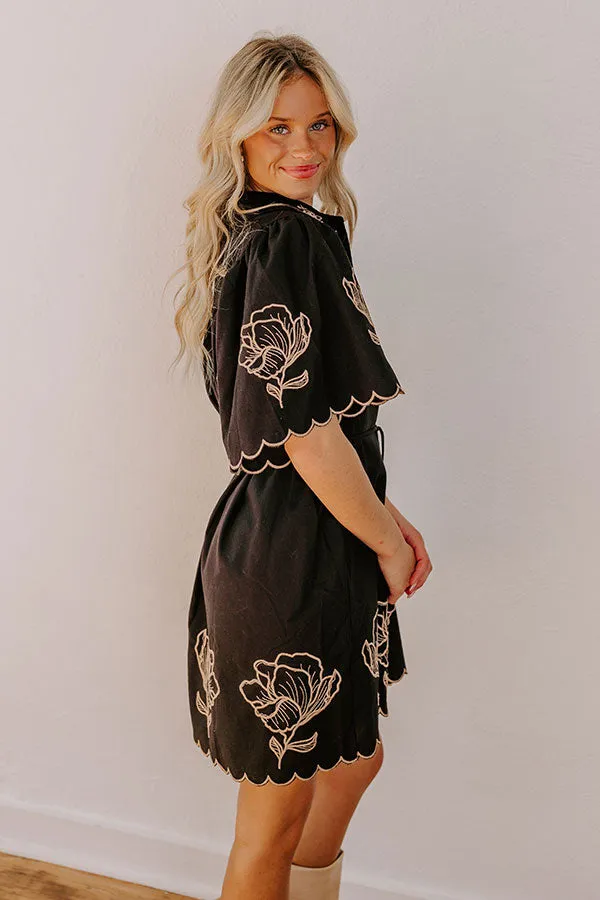 Secret Garden Embroidered Mini Dress sold by Impressions product image thumbnail 3