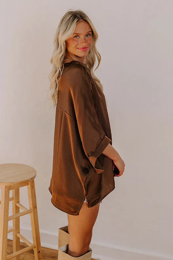 City Lights Satin Top in Chestnut sold by Impressions product image thumbnail 4