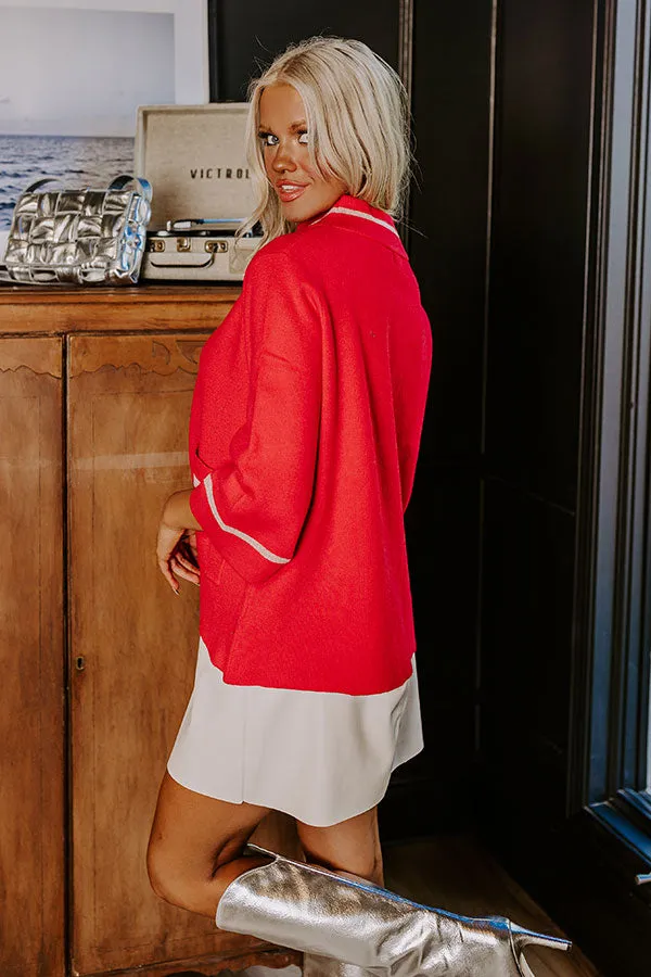 Class Act Sweater Top in Red sold by Impressions product image thumbnail 3