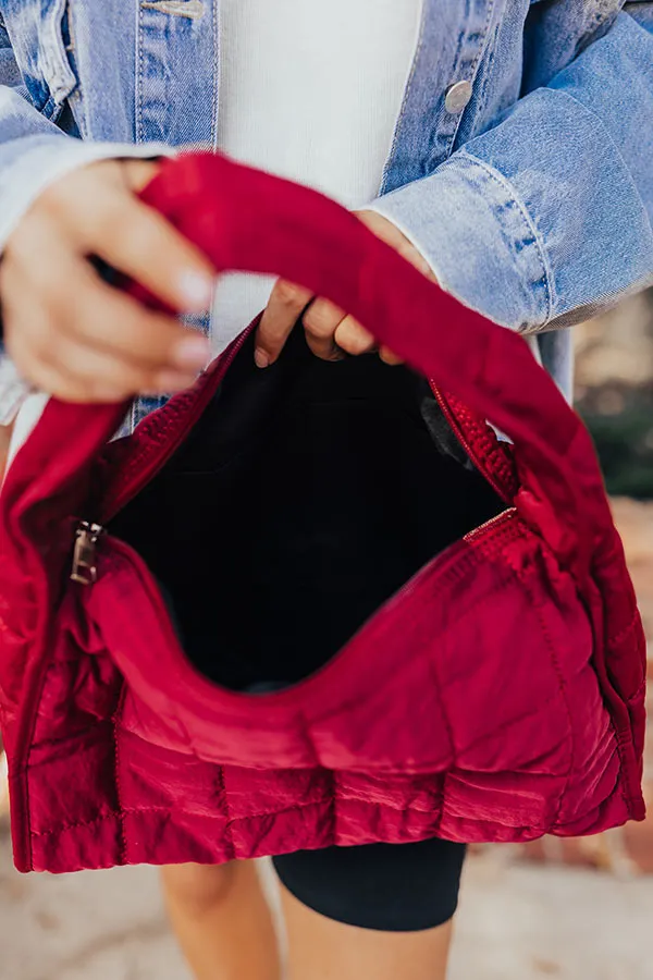 Always In Style Quilted Purse in Wine sold by Impressions product image thumbnail 2