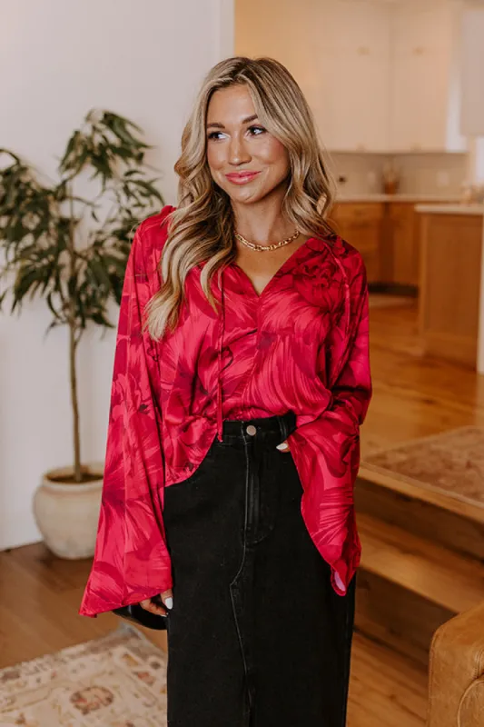 Chic Cityscape Satin Top sold by Impressions