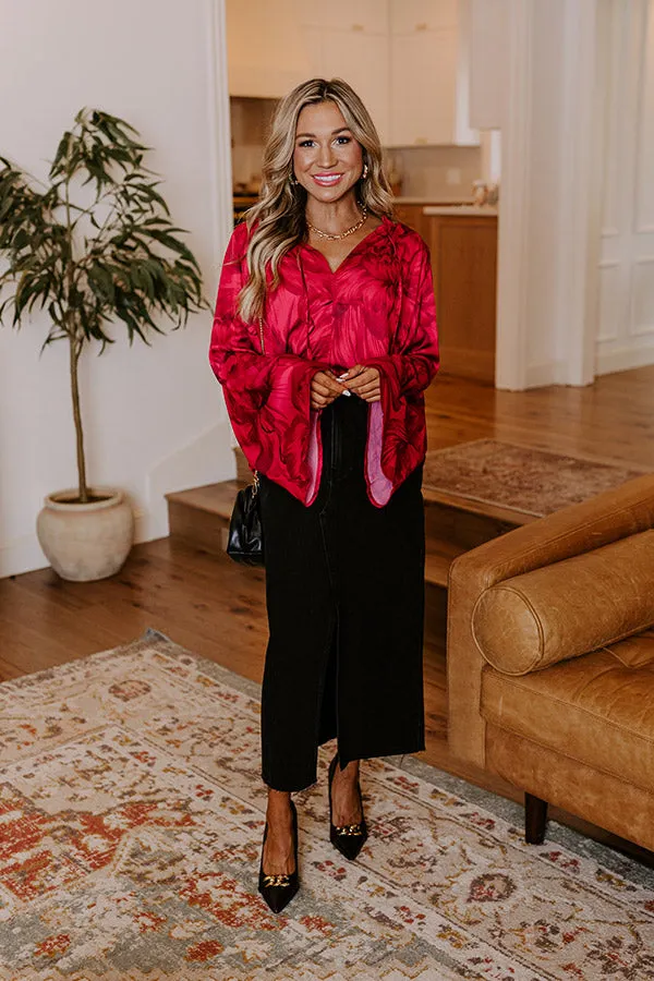 Chic Cityscape Satin Top sold by Impressions product image thumbnail 3