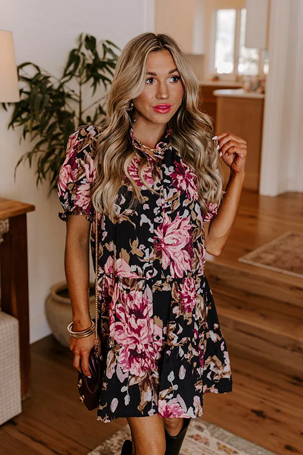 Rose Garden Romance Button Down Mini Dress sold by Impressions