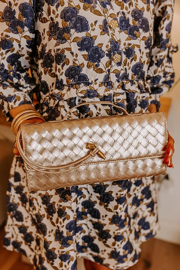 Exclusive Party Woven Metallic Purse in Gold sold by Impressions product image thumbnail 4