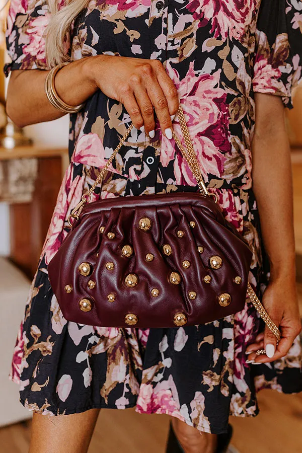 Posh Mindset Faux Leather Purse in Windsor Wine sold by Impressions product image thumbnail 2