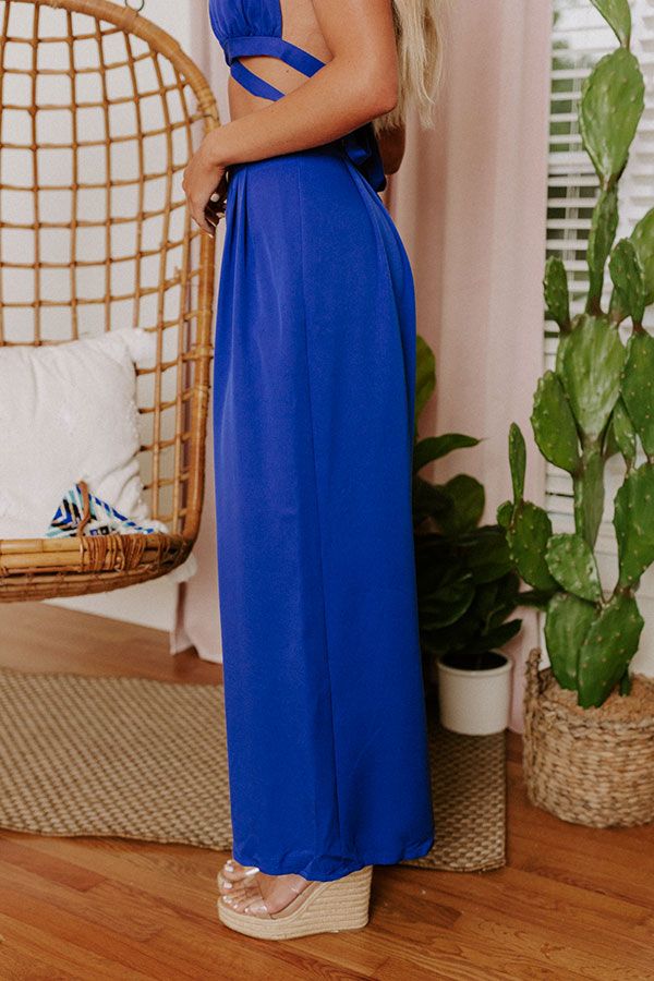 Forever Yours High Waist Pants In Royal Blue sold by Impressions product image thumbnail 5