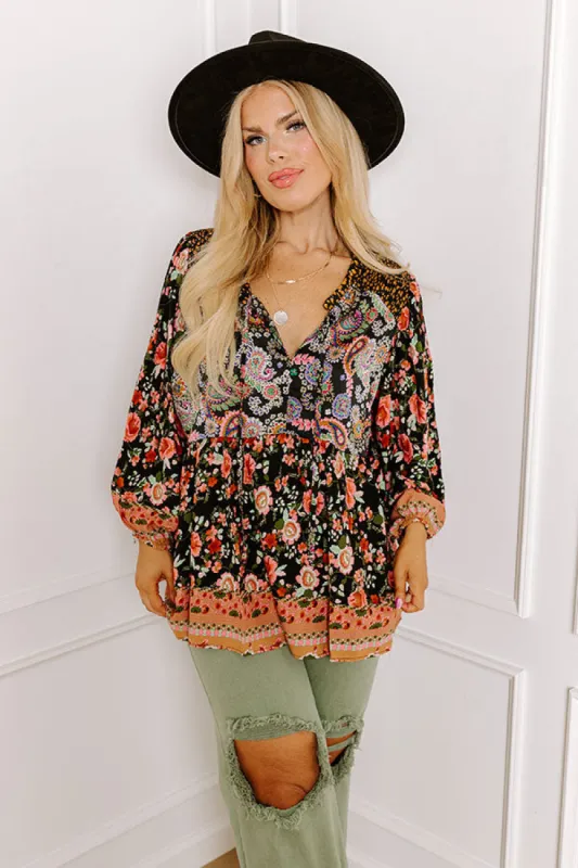 Amber Abundance Floral Top Curves sold by Impressions