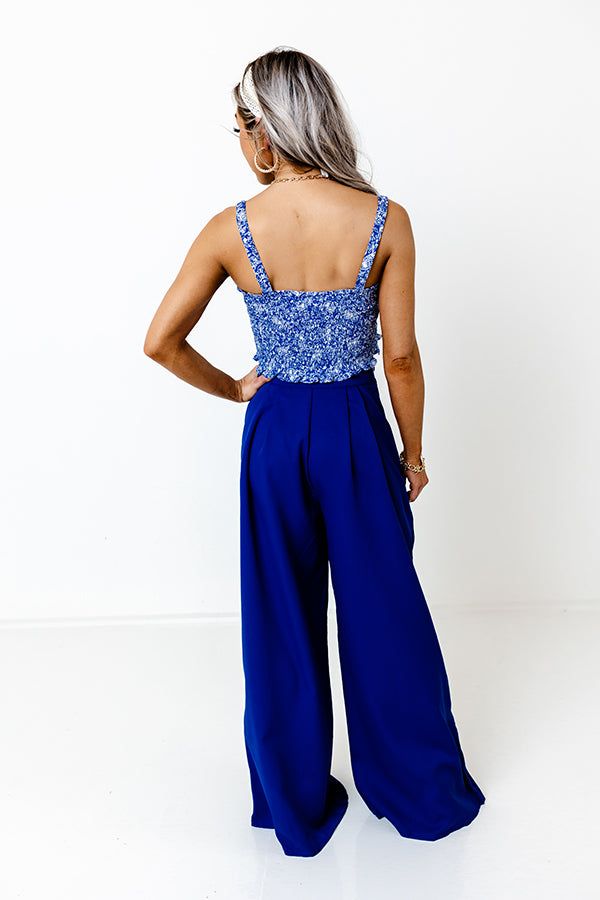 Forever Yours High Waist Pants In Royal Blue sold by Impressions product image thumbnail 2
