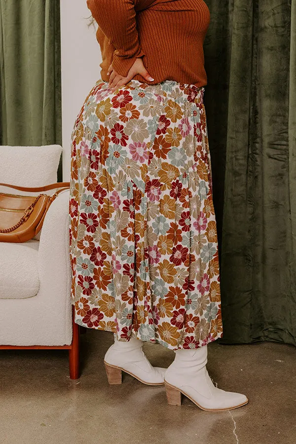 Balcony Brunch High Waist Floral Skirt Curves sold by Impressions product image thumbnail 4