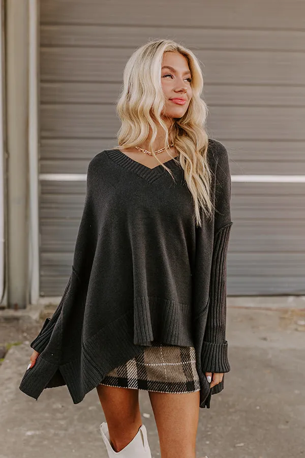 Falling Leaves Knit Sweater in Black sold by Impressions product image thumbnail 4