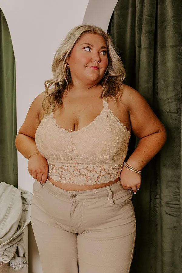 The Juliette Racerback Lace Bralette in Natural Curves sold by Impressions product image thumbnail 4