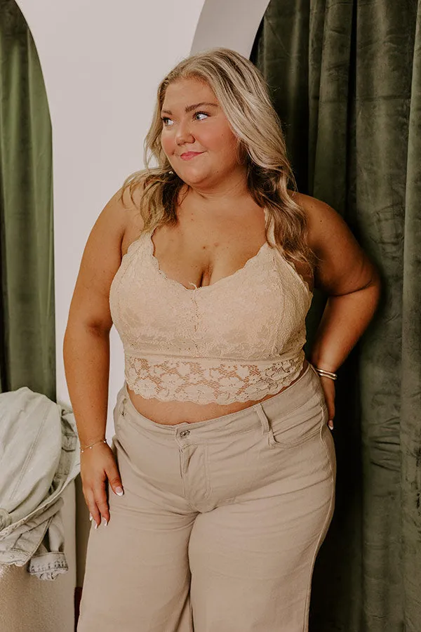 The Juliette Racerback Lace Bralette in Natural Curves sold by Impressions product image thumbnail 2