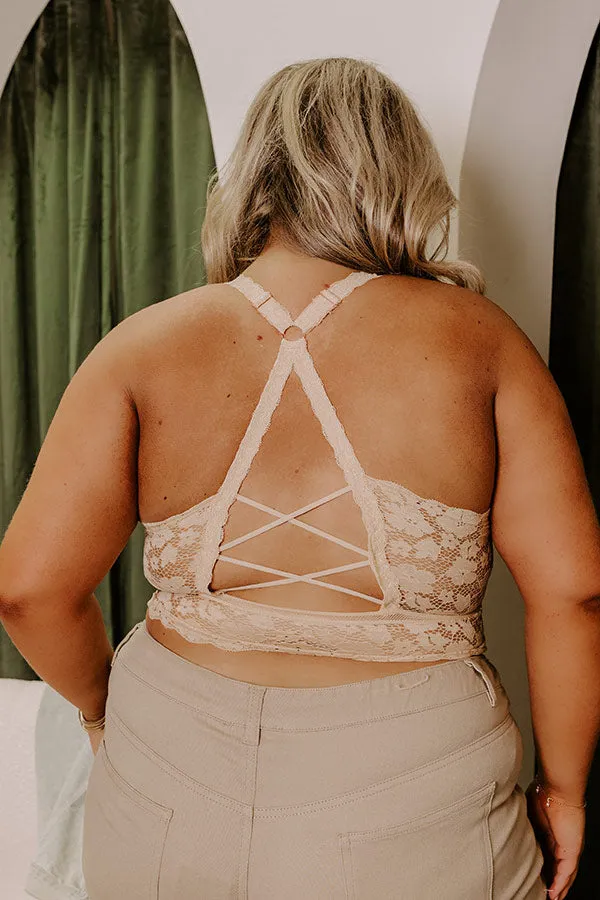 The Juliette Racerback Lace Bralette in Natural Curves sold by Impressions product image thumbnail 3