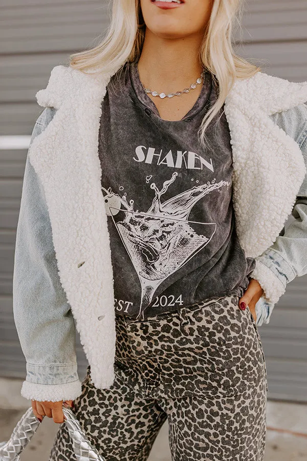 Shaken And Stirred Distressed Martini Graphic Tee sold by Impressions product image thumbnail 5