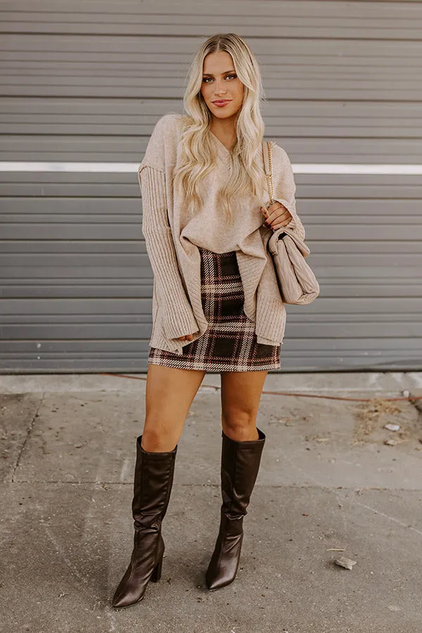 Falling Leaves Knit Sweater in Iced Latte sold by Impressions product image thumbnail 2